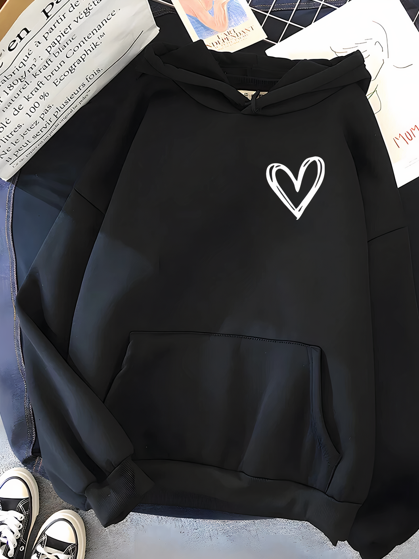 Sudadera cómoda para mujer con diseño relajado y capucha – NADINE