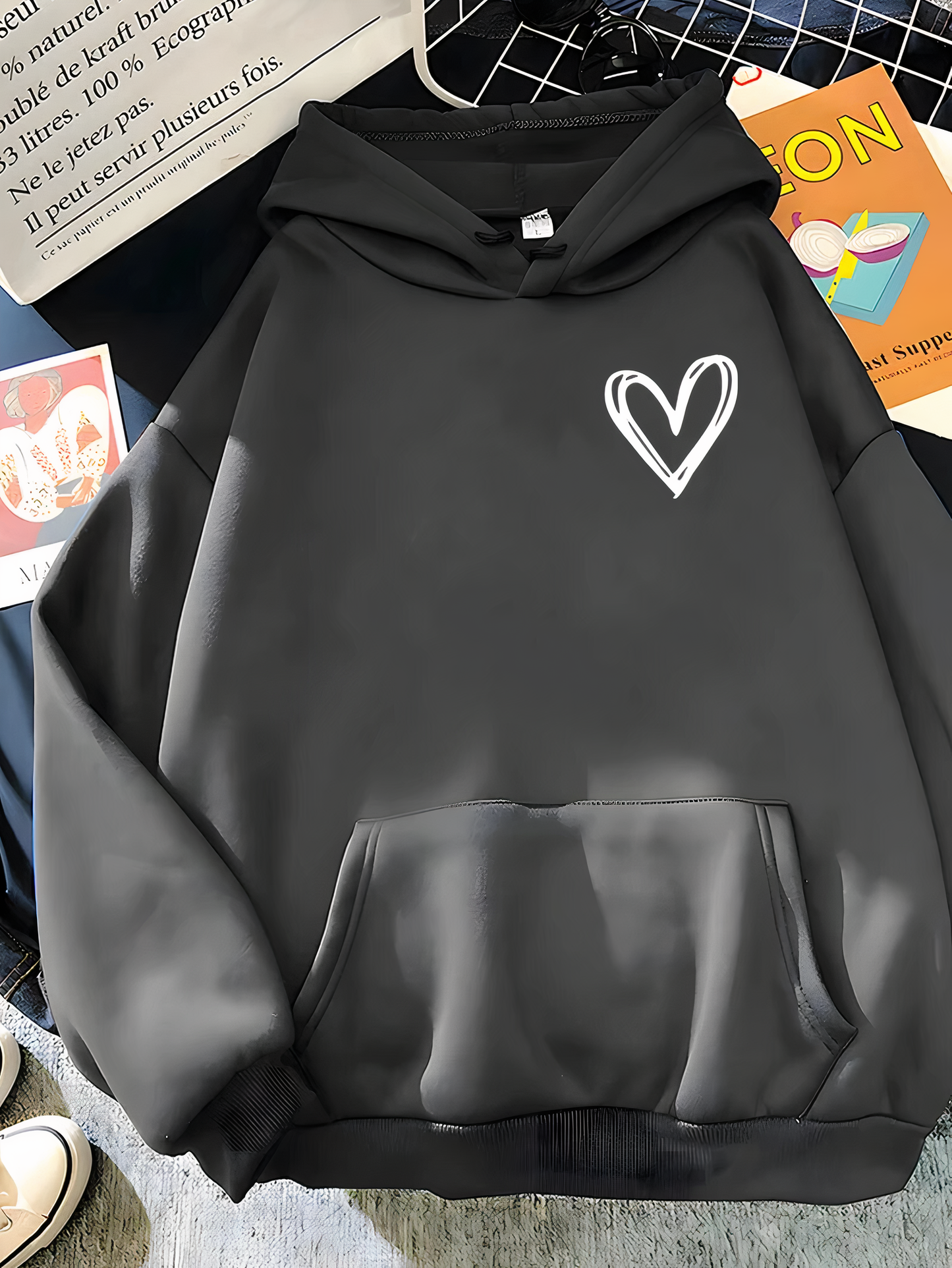 Sudadera cómoda para mujer con diseño relajado y capucha – NADINE