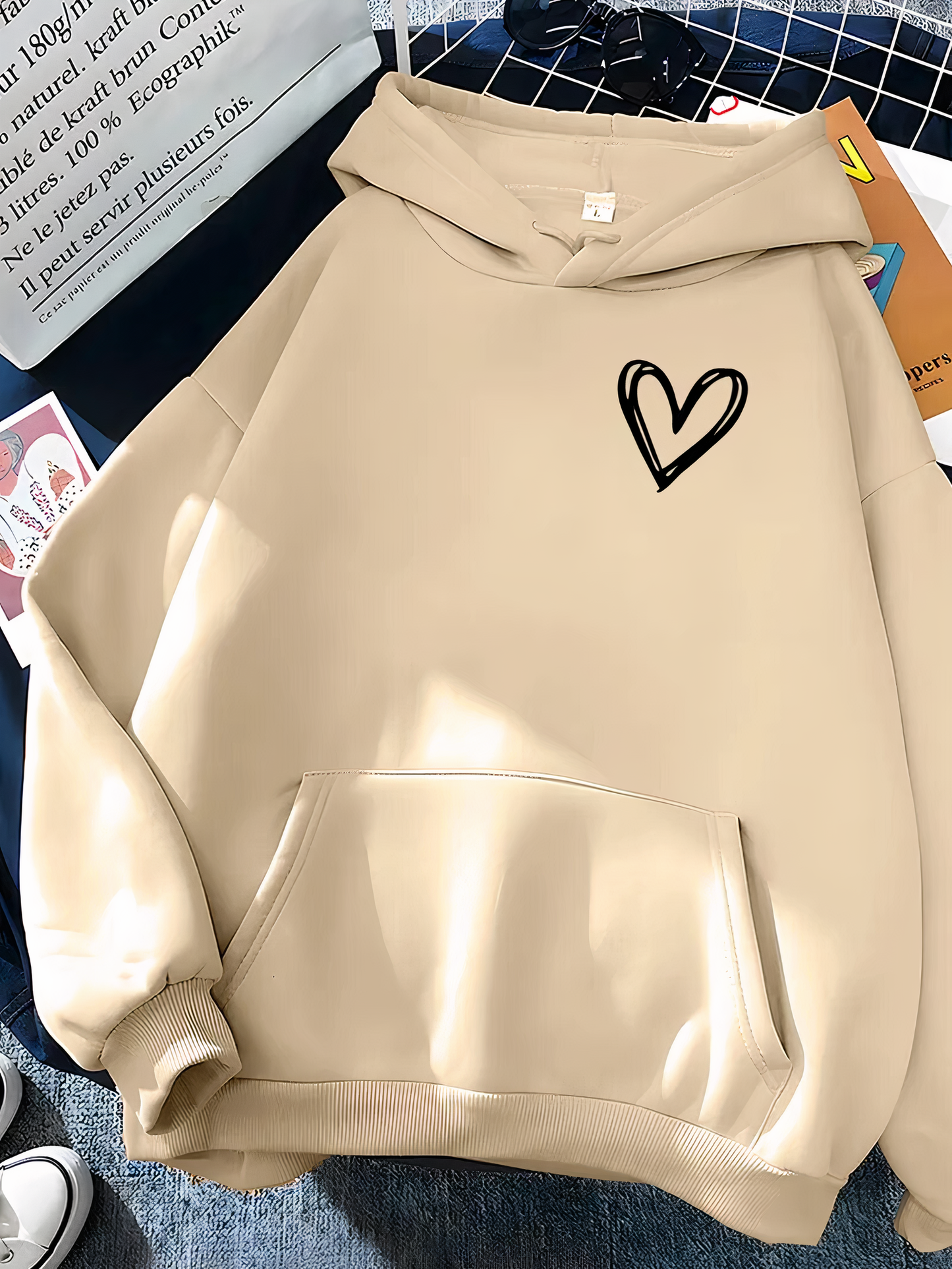 Sudadera cómoda para mujer con diseño relajado y capucha – NADINE