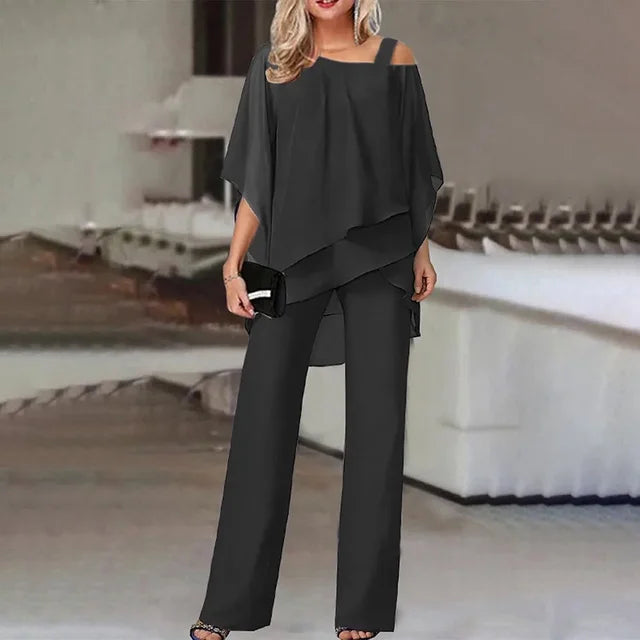 ANGELYN – Conjunto de dos piezas para mujer con estilo elegante y cómodo
