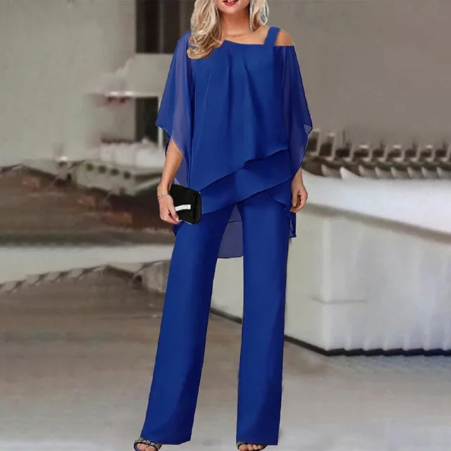 ANGELYN – Conjunto de dos piezas para mujer con estilo elegante y cómodo