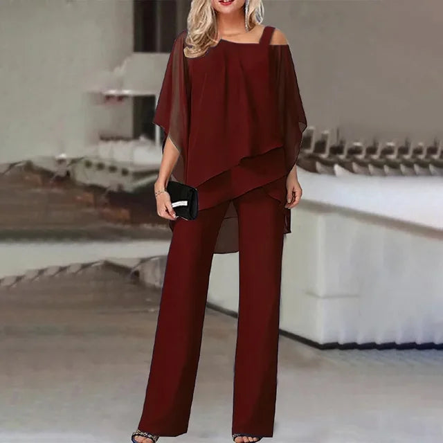 ANGELYN – Conjunto de dos piezas para mujer con estilo elegante y cómodo