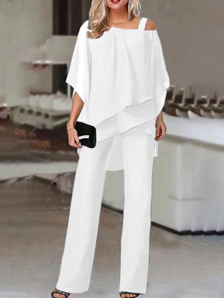 ANGELYN – Conjunto de dos piezas para mujer con estilo elegante y cómodo