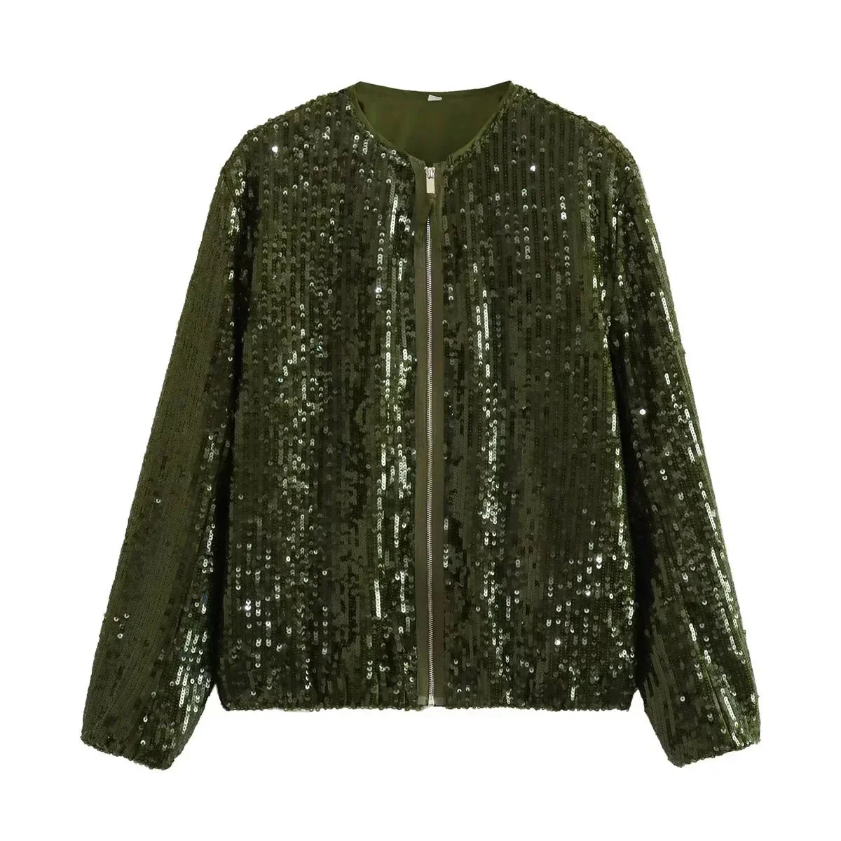 ISABELA - Chaqueta bomber con lentejuelas para mujer