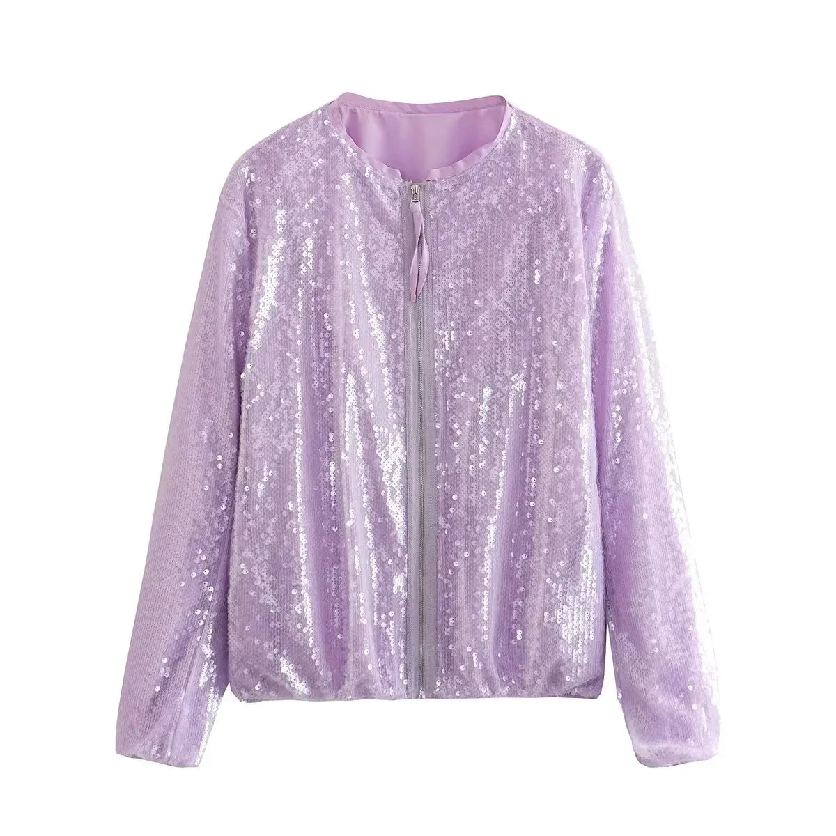 ISABELA - Chaqueta bomber con lentejuelas para mujer
