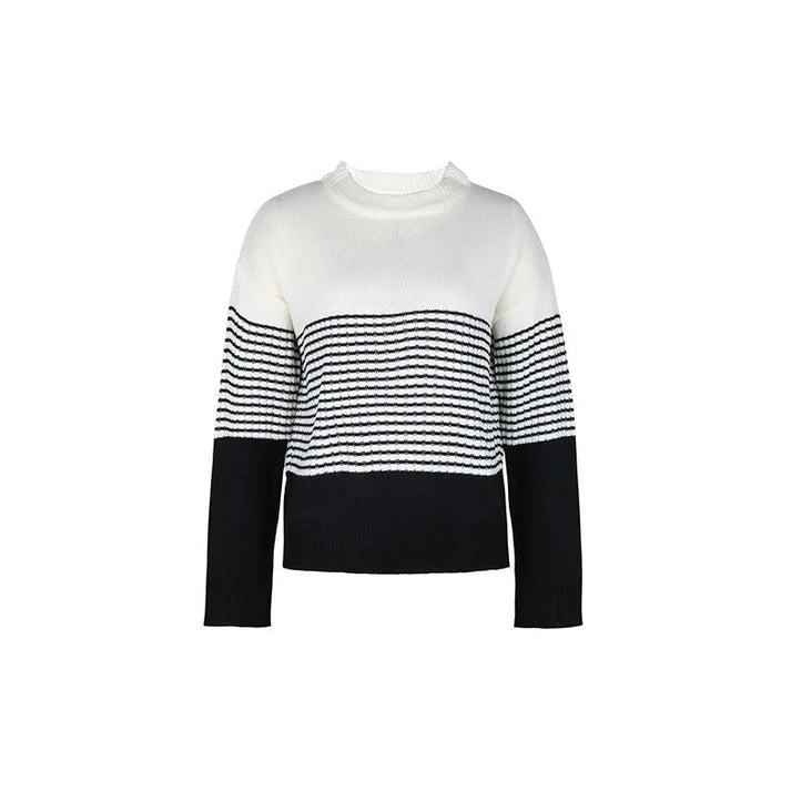 NICOLETTA – Suéter casual de rayas para mujer