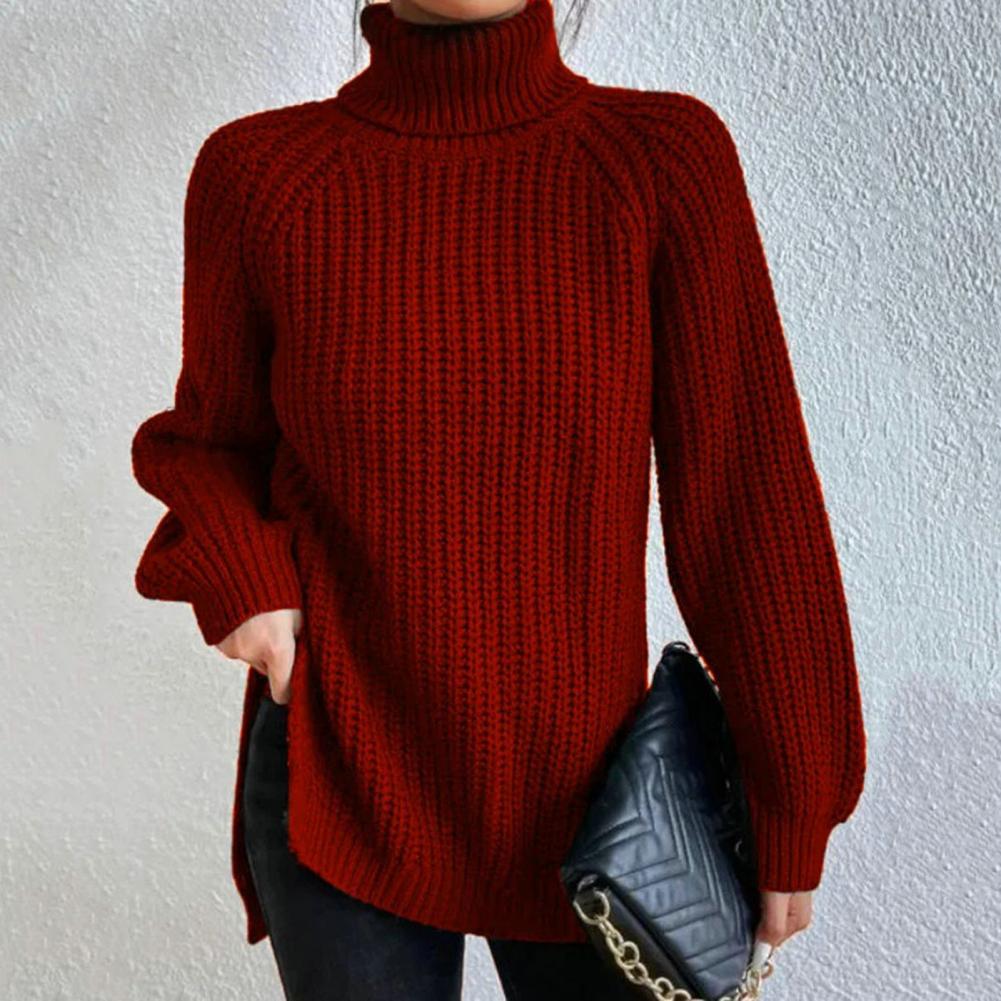ZANDRA - Elegante suéter de cuello alto para mujeres