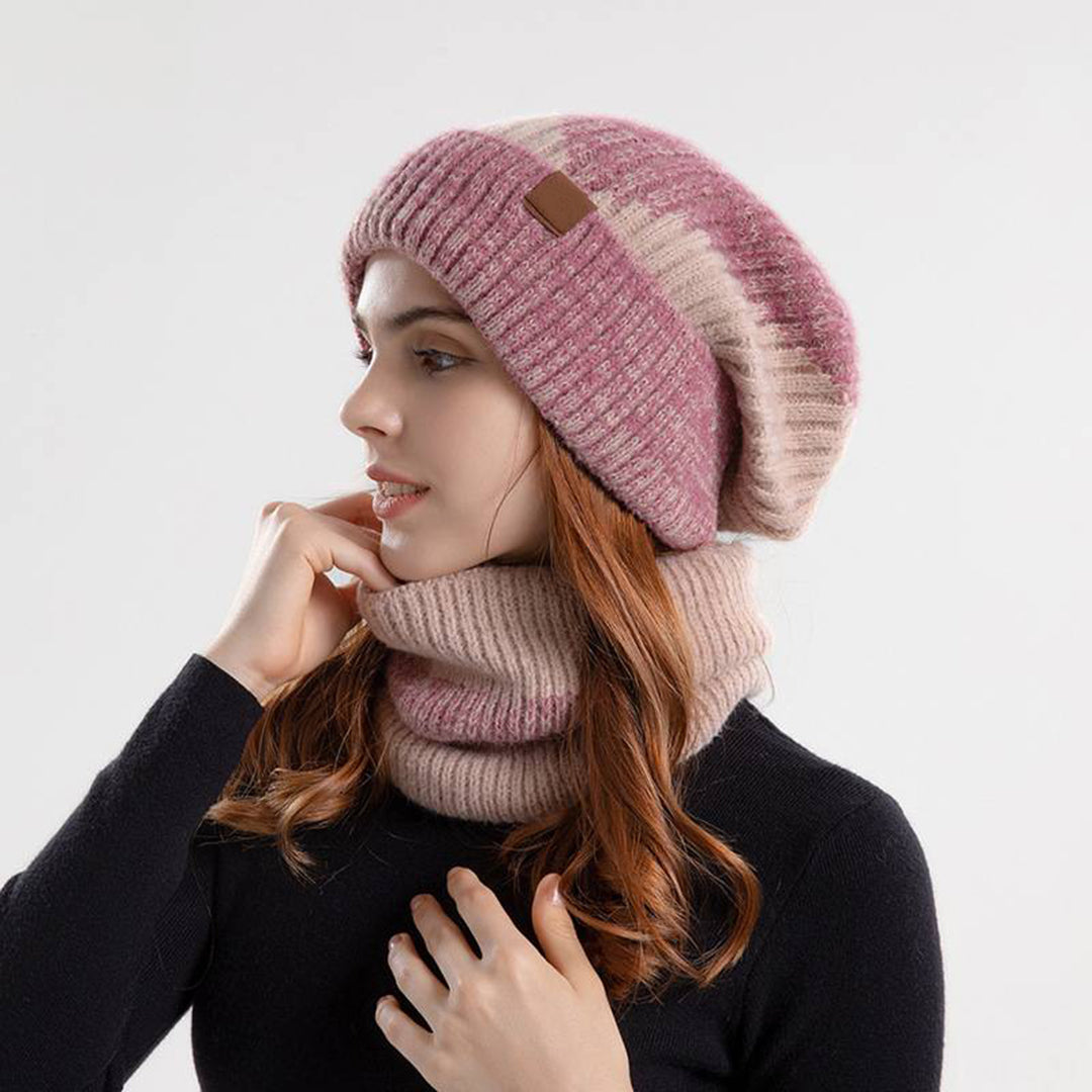 HAYLEIGH - Set de gorro y bufanda para mujeres