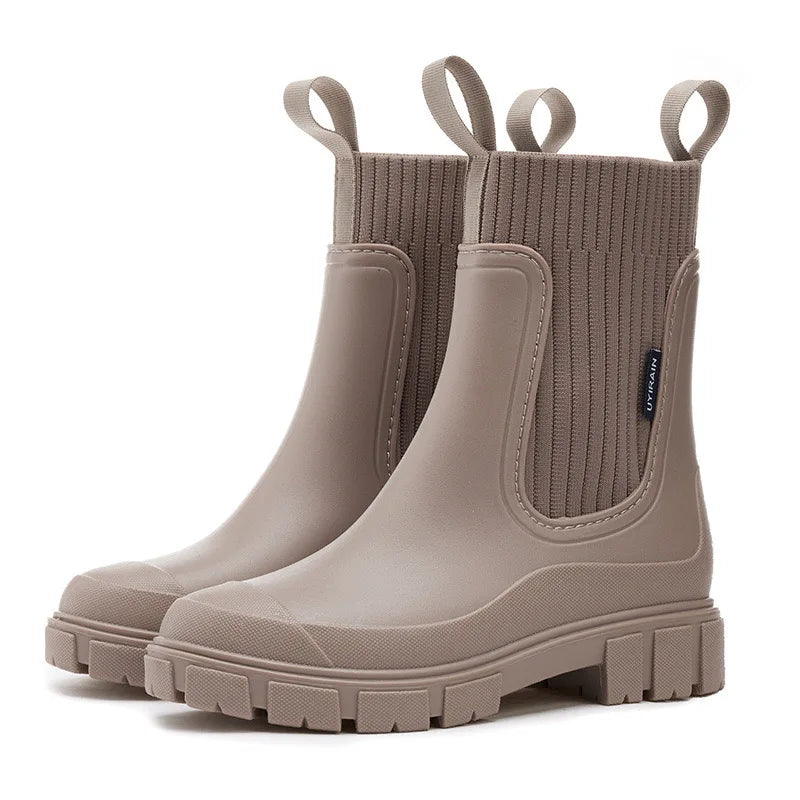 Botines impermeables de mujer con suela gruesa antideslizante – NERAYA