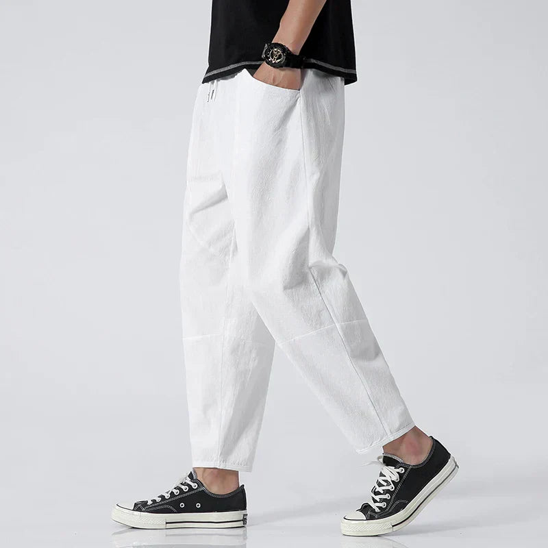 Pantalón de lino ligero y transpirable para hombre – VENTO