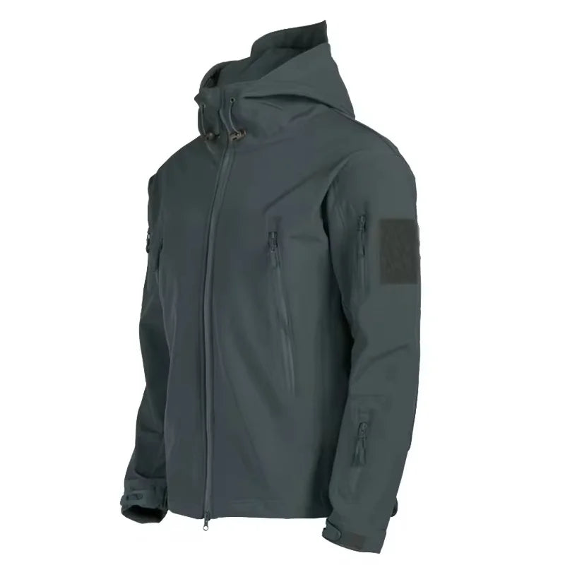 VALENTIN - Chaqueta táctica con capucha y bolsillos para hombre