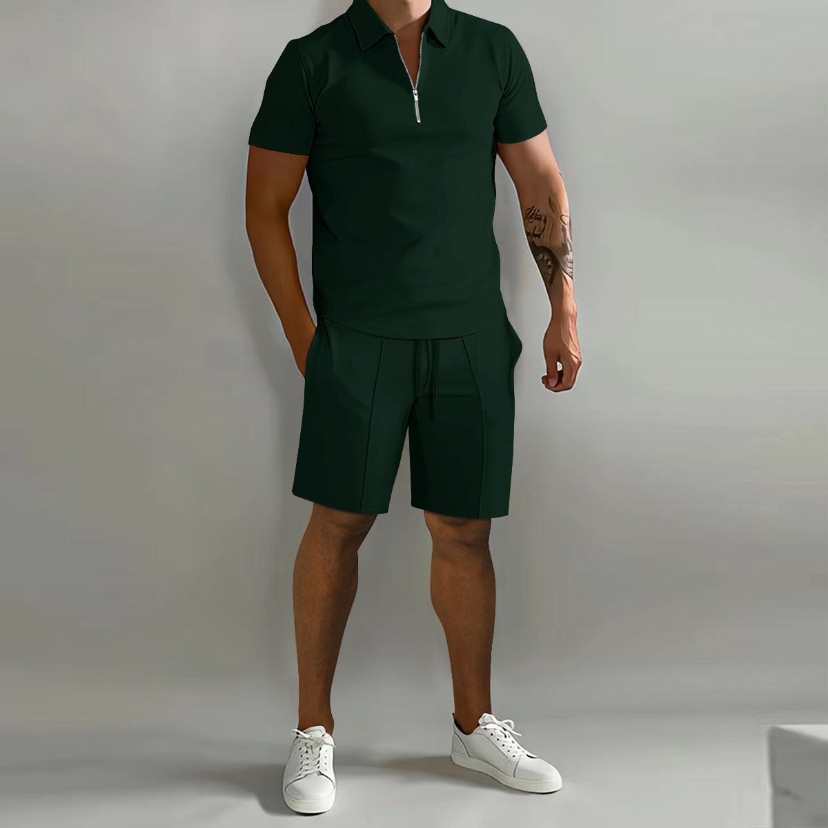 Conjunto veraniego para hombre con polo y pantalón corto – JAYDEN CoolSet
