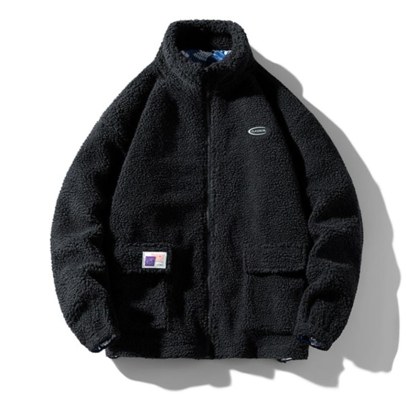 SVEN - Chaqueta bomber de peluche con estilo para mujeres