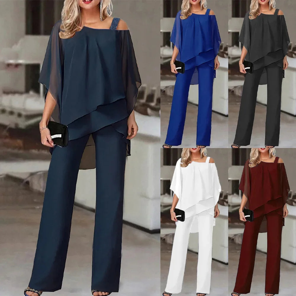 ANGELYN – Conjunto de dos piezas para mujer con estilo elegante y cómodo