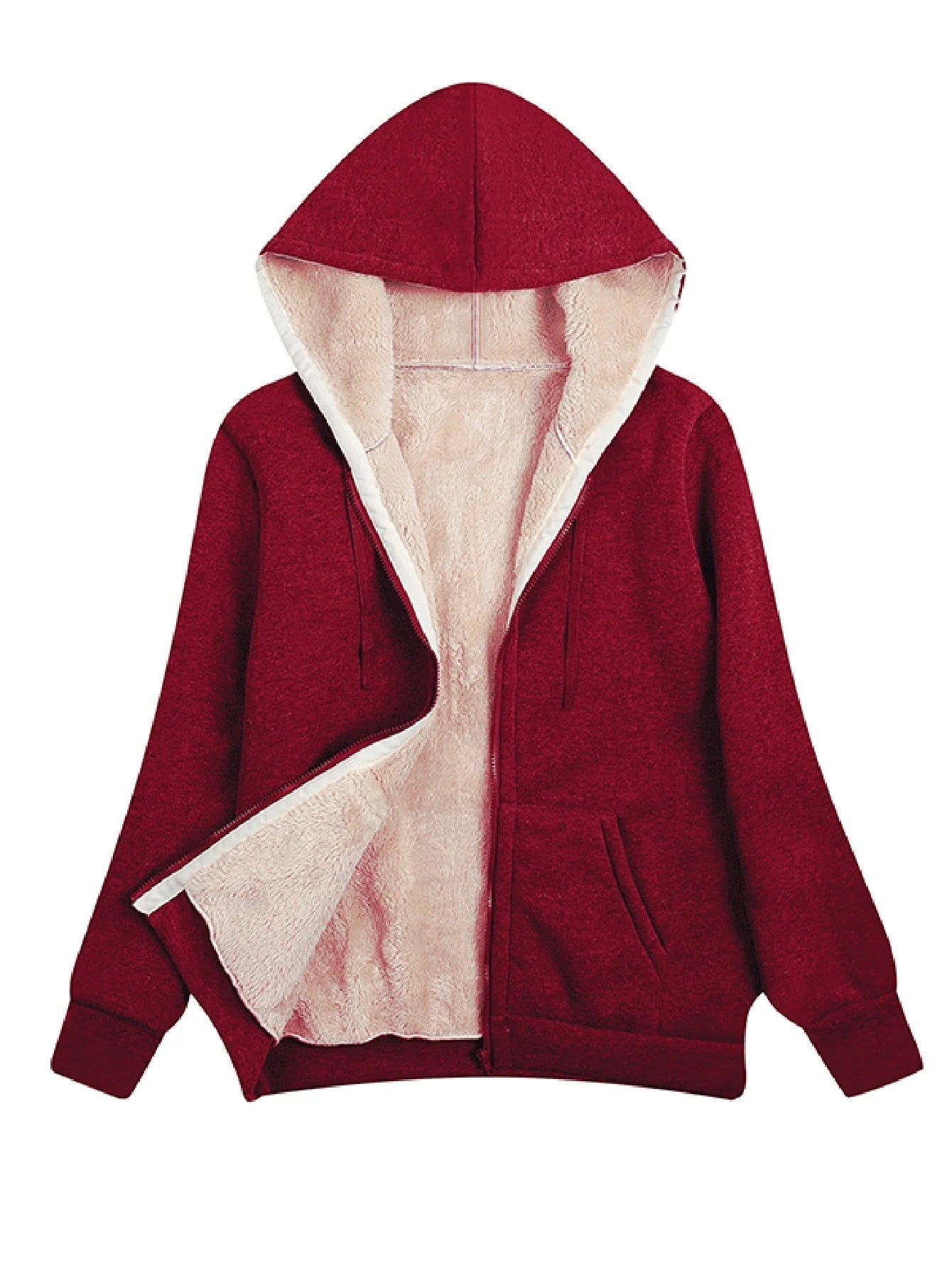 Chaqueta polar cálida para mujer con diseño sencillo y cómodo – SANDRA