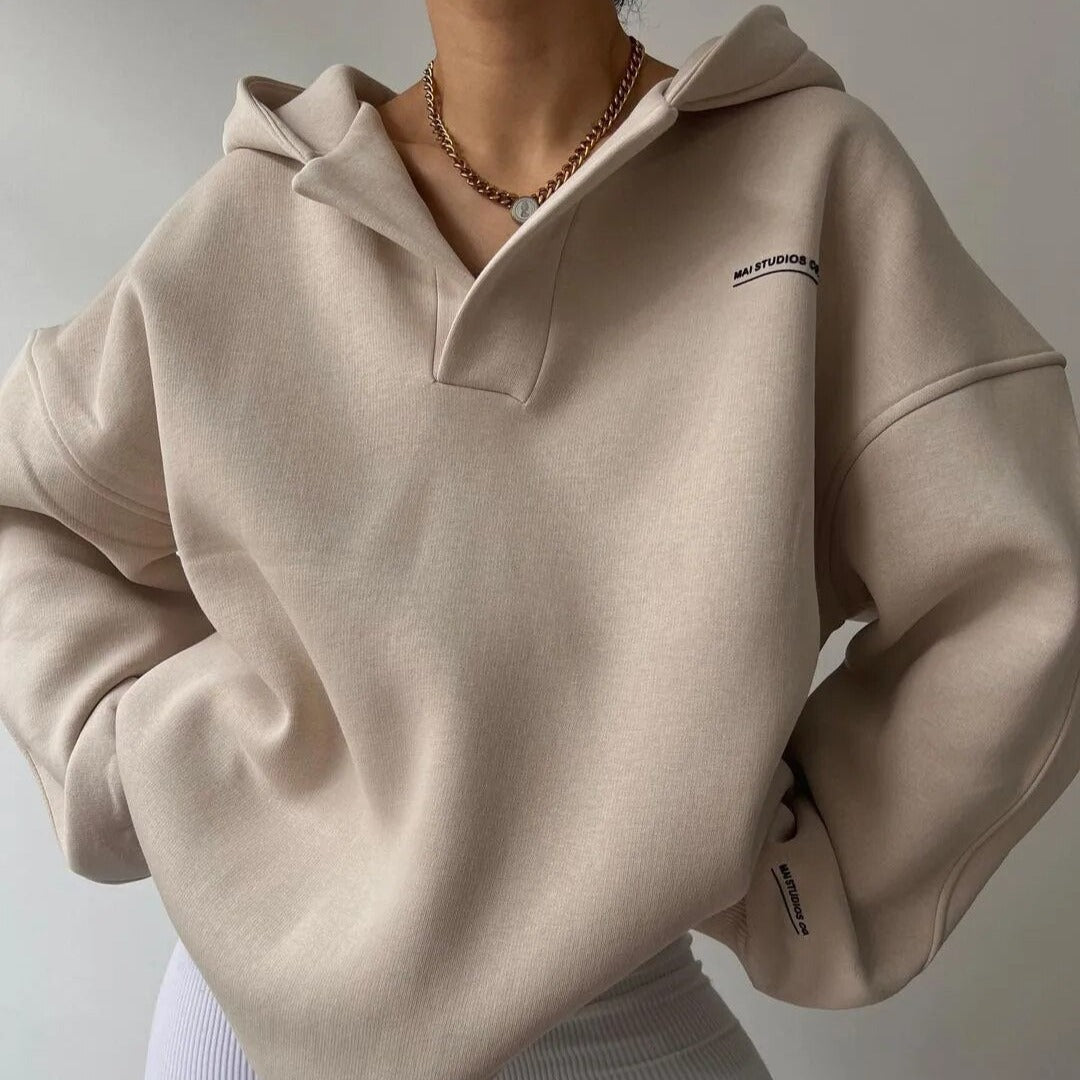 ARLET - Sudadera casual para mujer con capucha