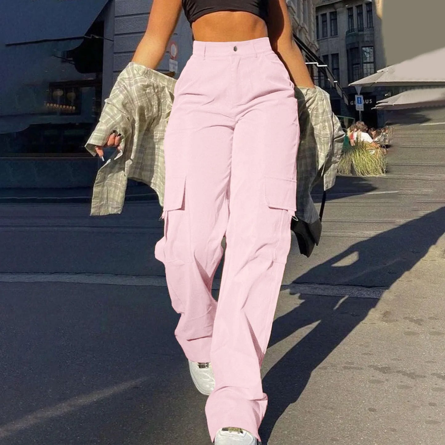 PATRICE - Pantalón cargo moderno y funcional para mujer