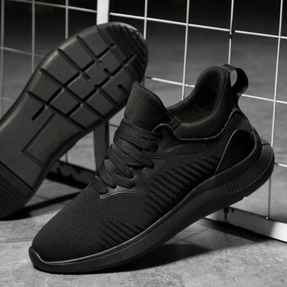 Zapatillas para mujer con suela de 8 cm negro mate – SHADOW