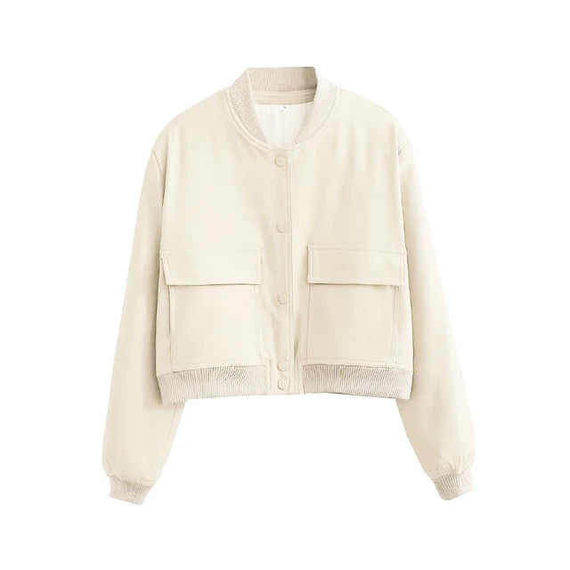 Chaqueta bomber para mujer con toque vintage – PAMELA