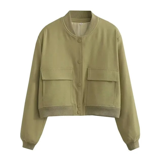 Chaqueta bomber para mujer con toque vintage – PAMELA
