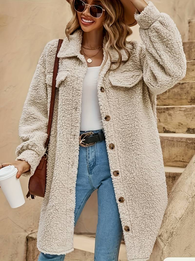 Abrigo de invierno elegante y cálido para mujer – STEPHANIE