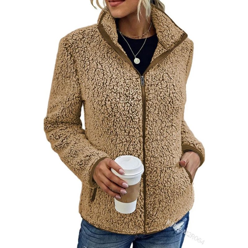 TRYNE - Chaqueta de forro polar para mujeres para el invierno