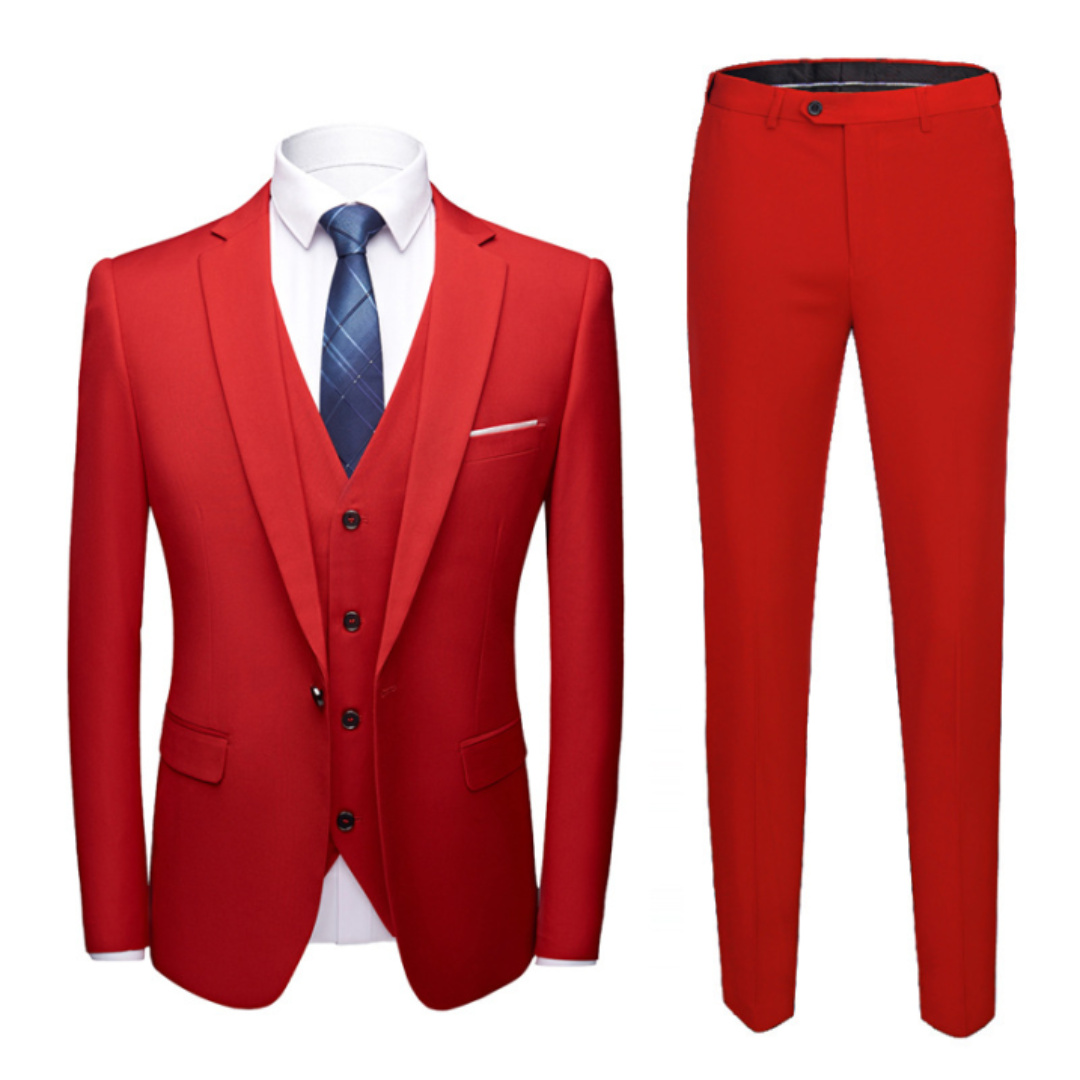 Traje negro clásico de hombre de tres piezas – NOIRÉL