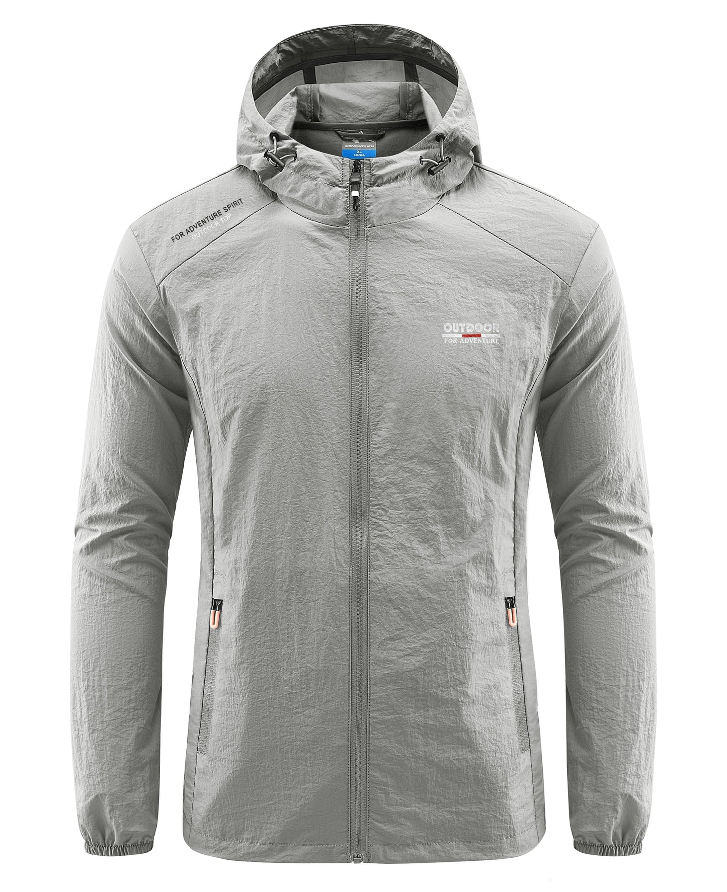 CAEL - Chaqueta impermeable y cortaviento con capucha para hombre