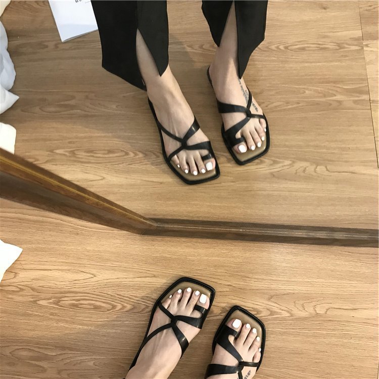 Tina - Sandalias de Verano con Anillo en el Dedo para Mujer para Exterior 2025