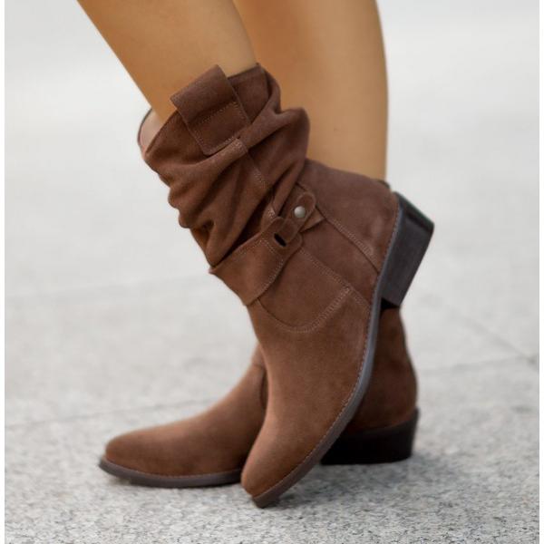 Botines con cremallera y soporte ortopédico para mujer – NAYARA