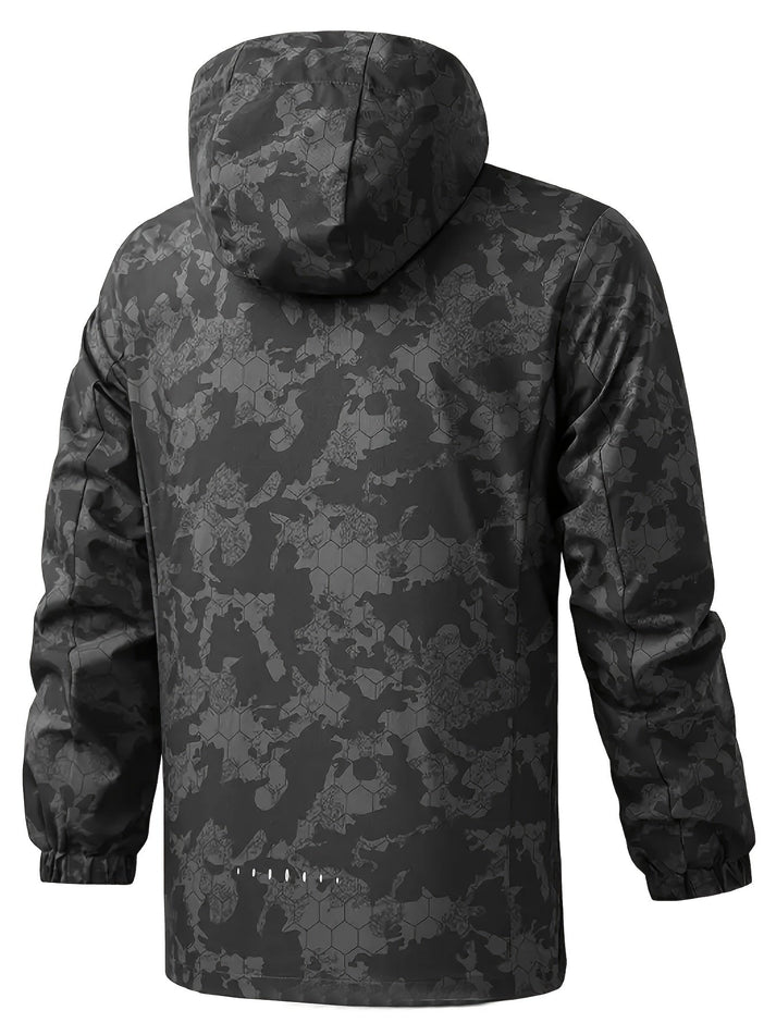 MATTIA - Cortavientos de camuflaje cálido para exteriores para hombre
