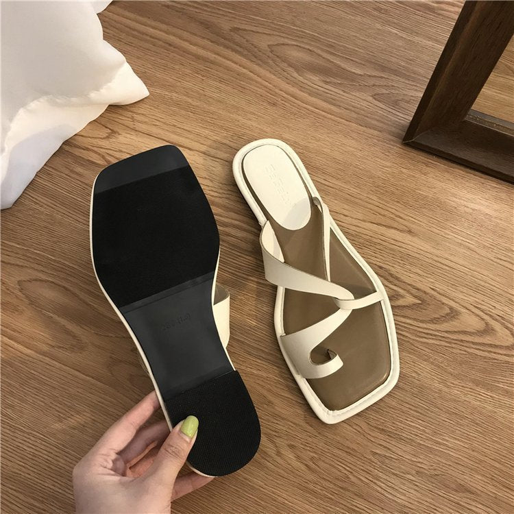 Tina - Sandalias de Verano con Anillo en el Dedo para Mujer para Exterior 2025