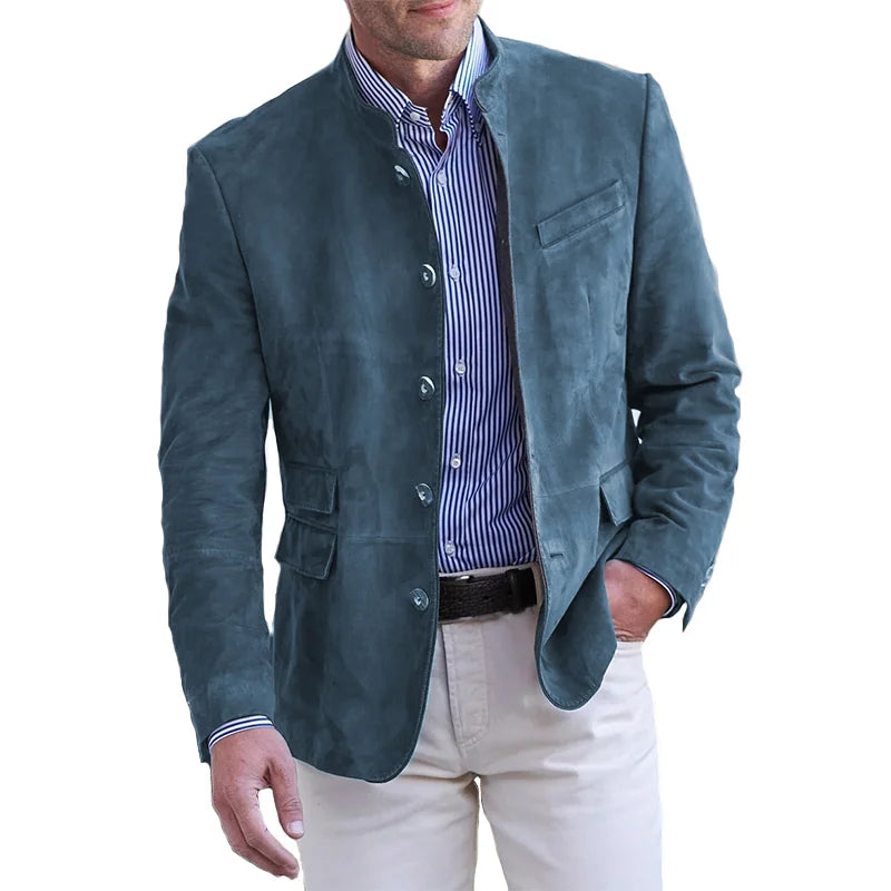 Chaqueta clásica de hombre con cierre de botones – MAGNUS