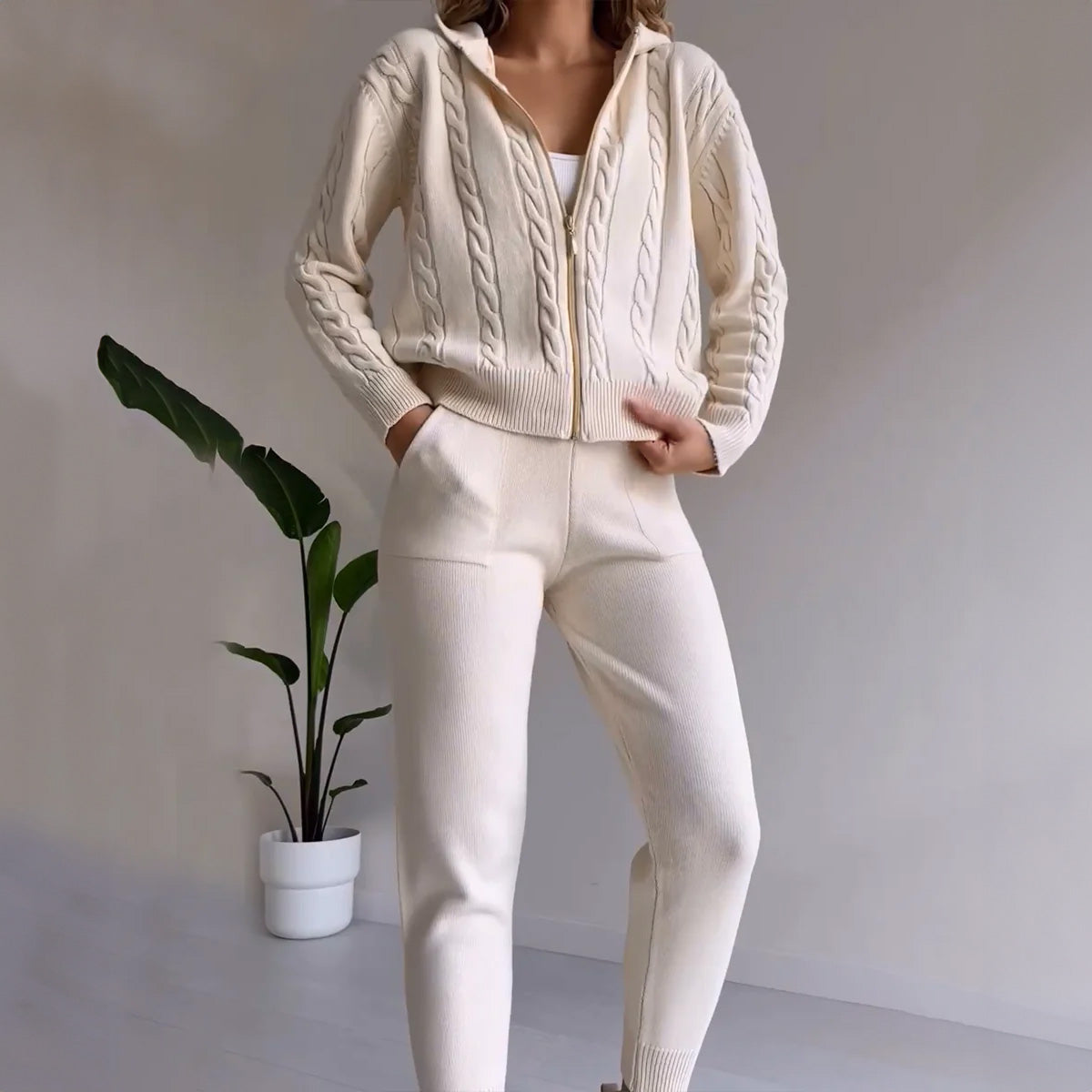 MAREN – Conjunto de punto elegante para mujer
