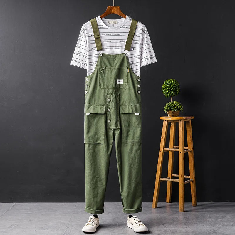 Peto cargo para hombre con pernera recta y estilo utilitario – AXEL