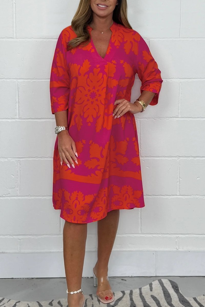 Vestido midi floral para primavera con corte vaporoso y estilo romántico – FLORIANA BLOOM