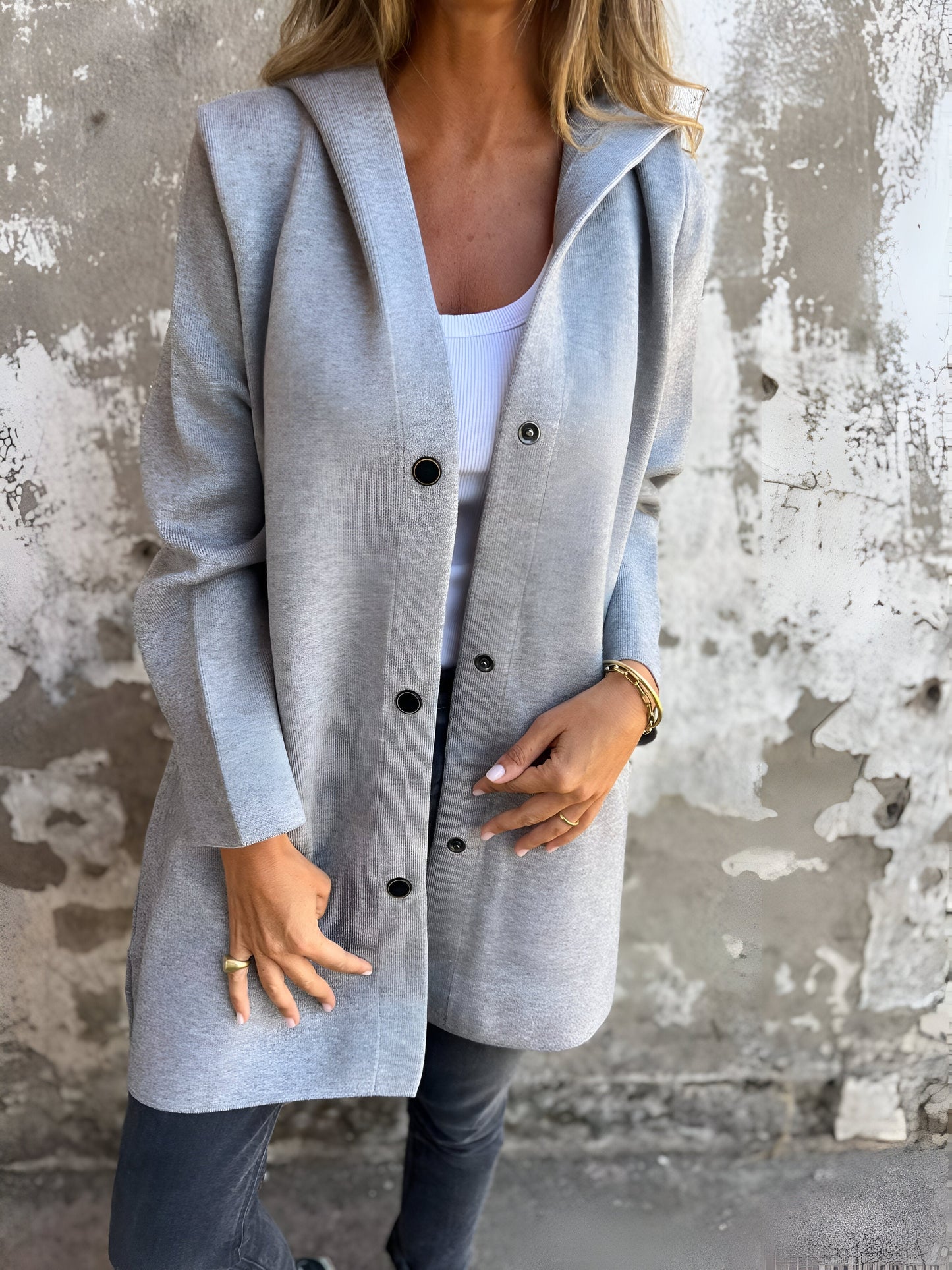 VALMA - Chaqueta casual con capucha para mujeres