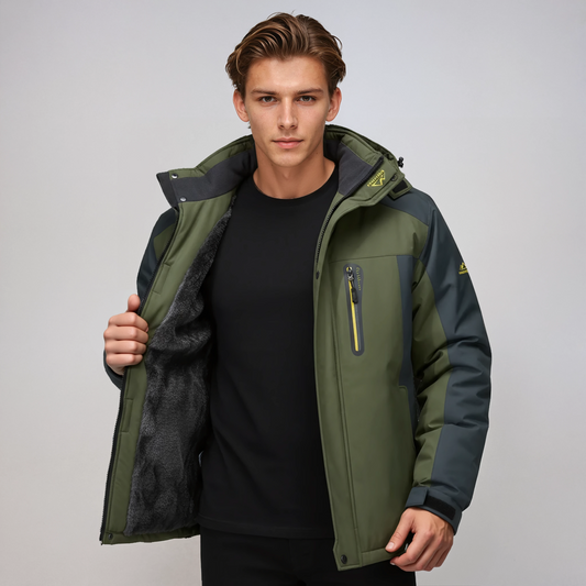 Chaqueta impermeable de invierno para hombre con forro cálido – DARMONT