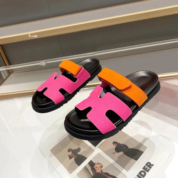 Sandalias Gladiadoras Elegantes con Cierre de Velcro Ajustable para Damas – HIRA