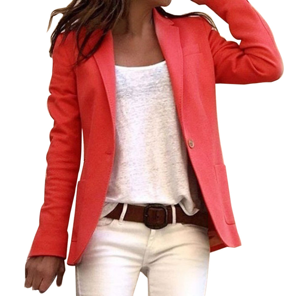 Blazer entallada de mujer con cierre de un botón – GARDE BLAZER
