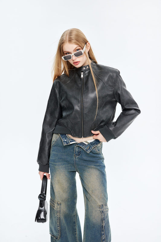 MARIT - Chaqueta de cuero lujosa para mujeres