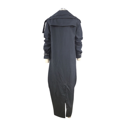 EVASIEL - Abrigo largo oversize con capucha para mujer