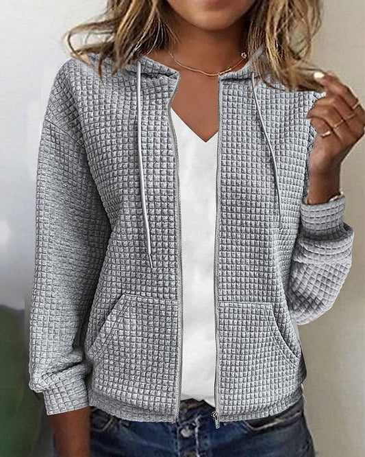 ANITA – Chaqueta casual con cordones ajustables para mujer