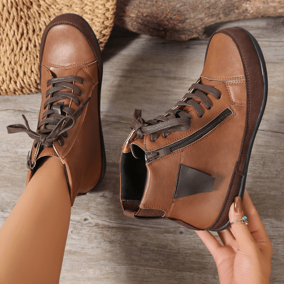 Botas altas de mujer con cremallera y plantilla cómoda – LIVARA