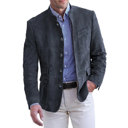 Chaqueta clásica de hombre con cierre de botones – MAGNUS