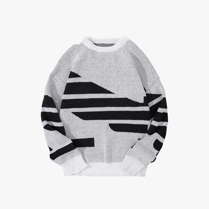 Suéter Oversize Moderno Con Rayas Para Mujer – REMIEL