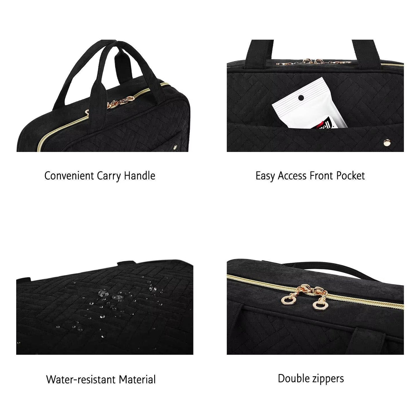 Bolsa de viaje compacta con múltiples compartimentos para mujer – ARACELI
