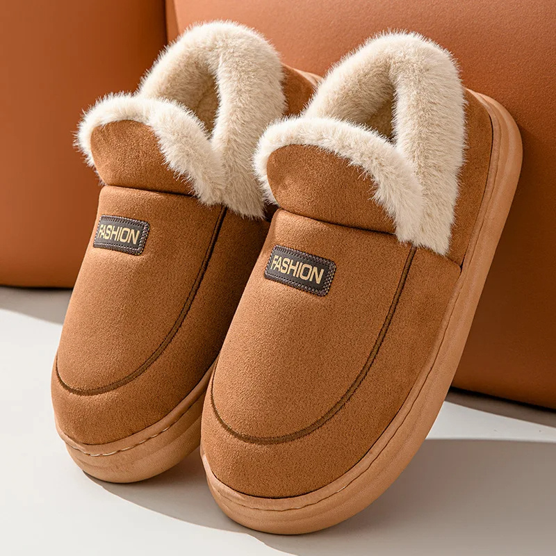 LYSIA - Zapatillas ligeras para mujer con forro de piel sintética y suela antideslizante