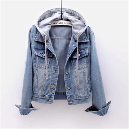 KIRA - Chaqueta vaquera con capucha para mujer