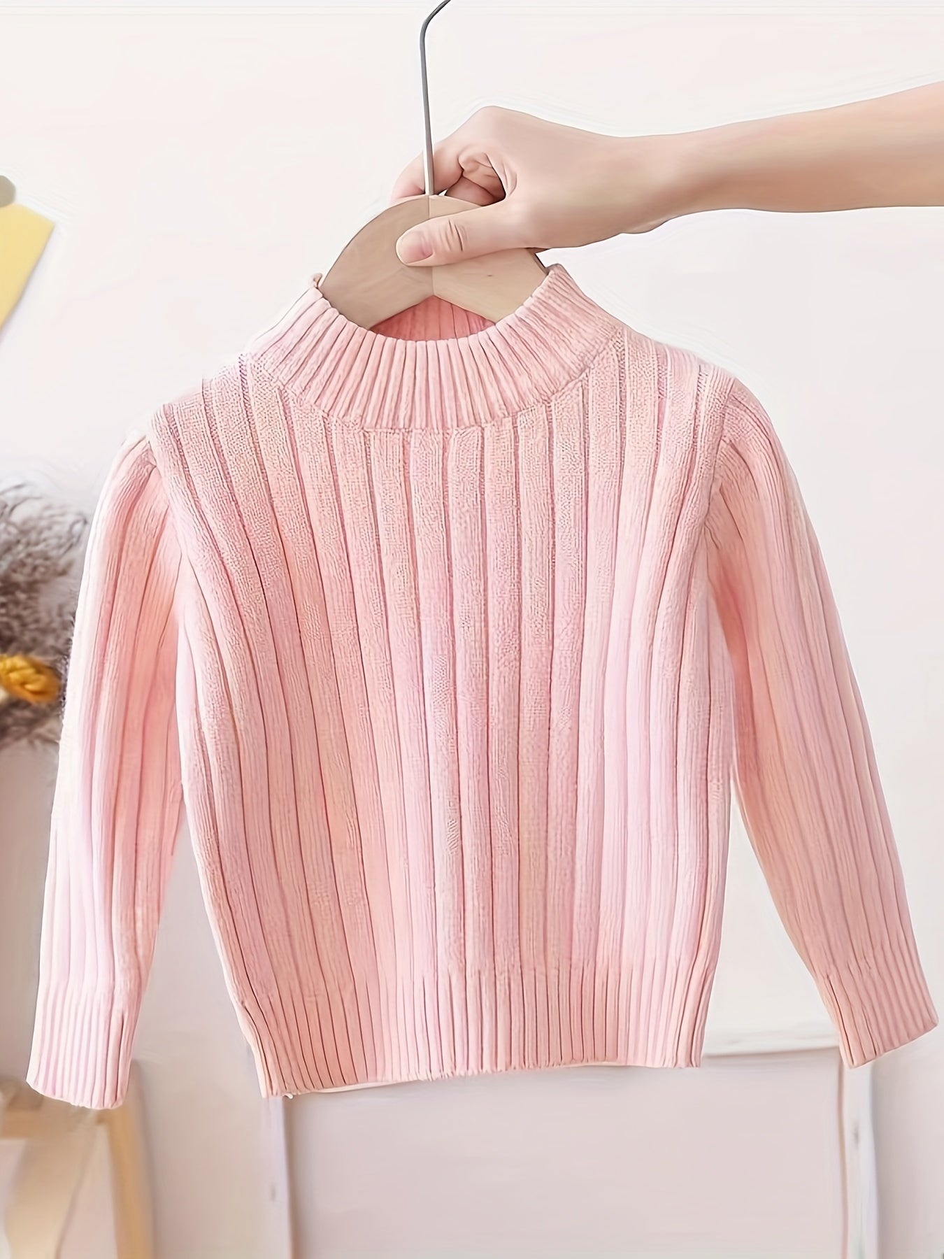 FELICIA - Jersey casual de cuello alto para niñas